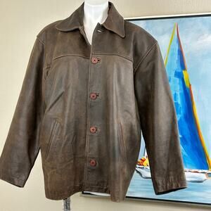 Renzo Costa Men’s Leather Jacket XXL